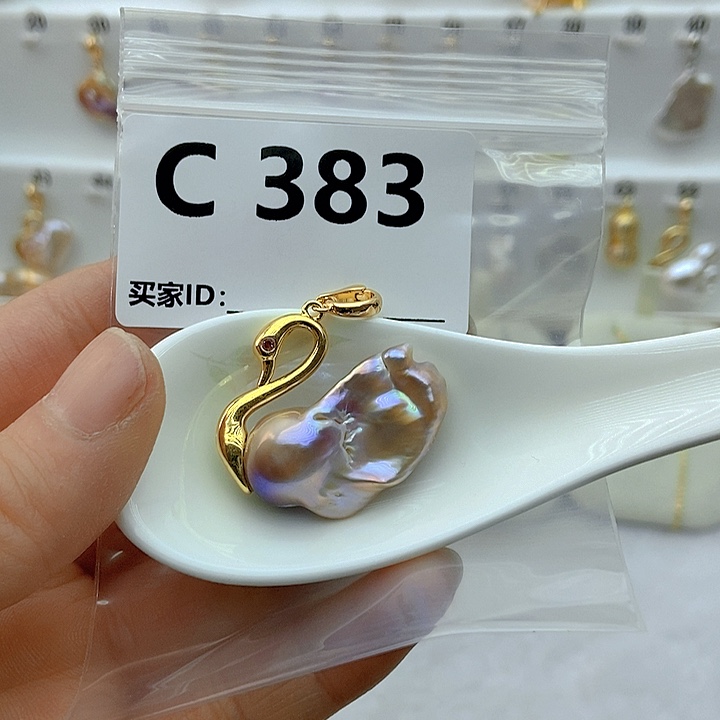 淡水珍珠颈饰银S925镶嵌