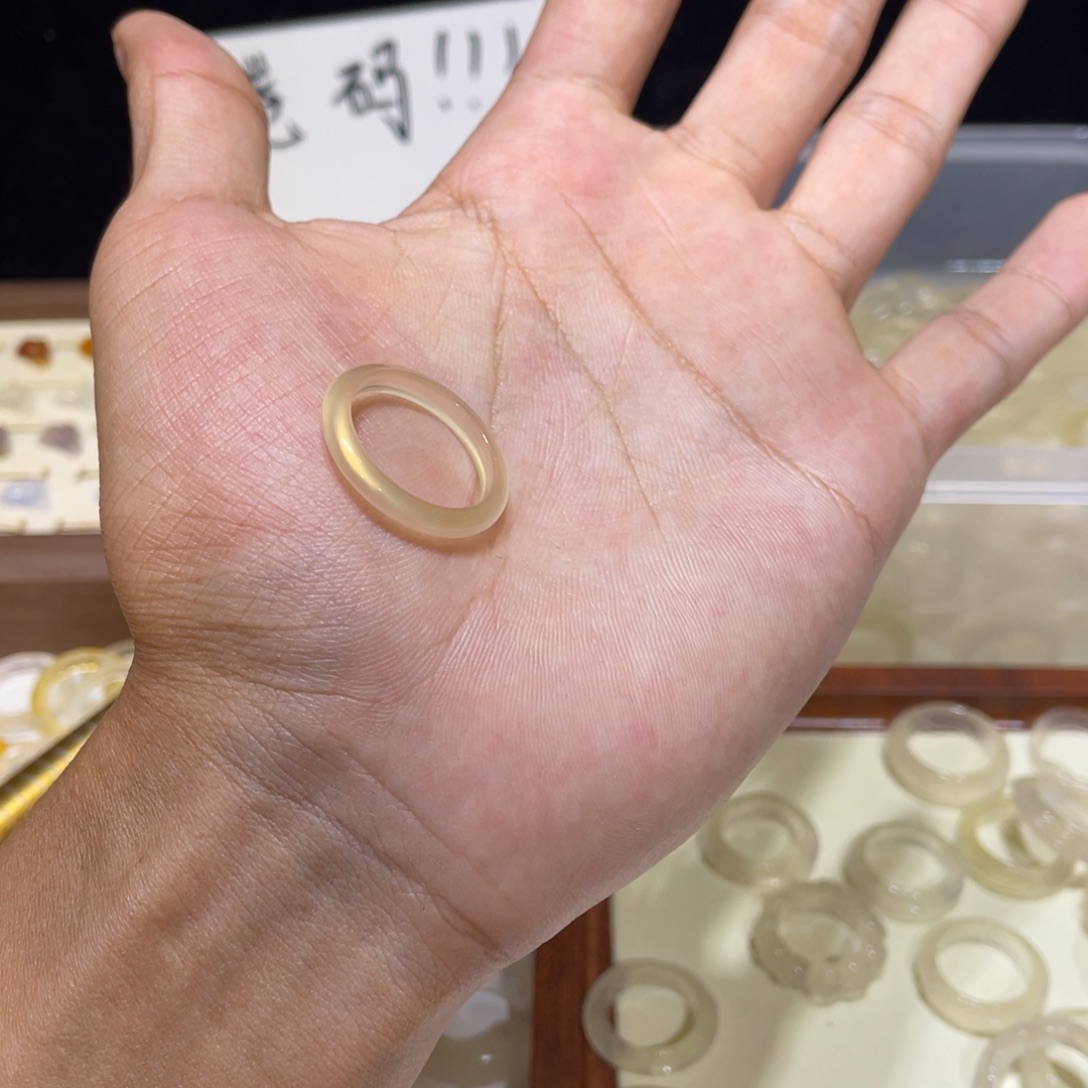 玛瑙/玉髓未镶嵌戒指61号港19