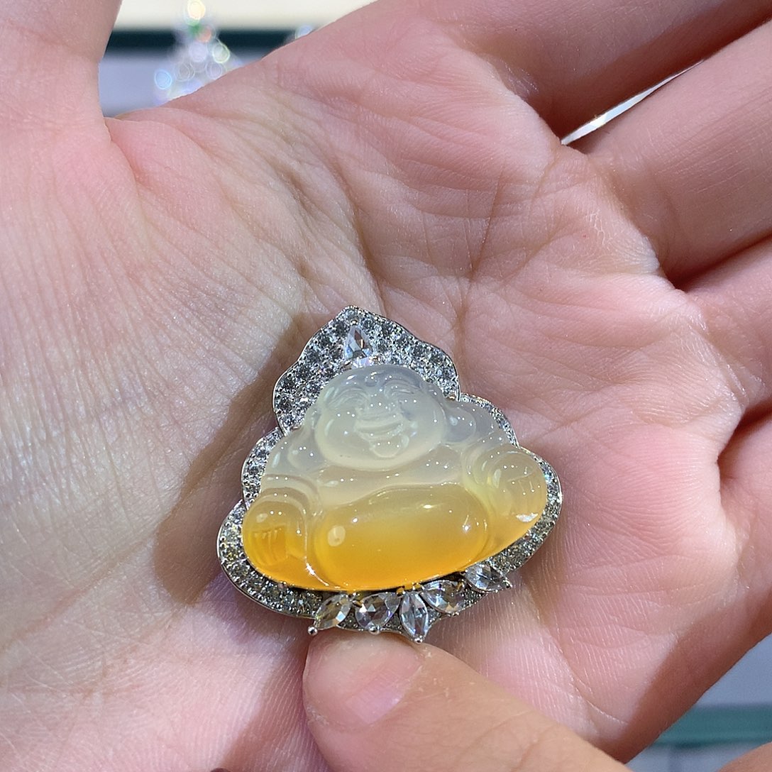 玛瑙/玉髓颈饰银S925镶嵌L***”