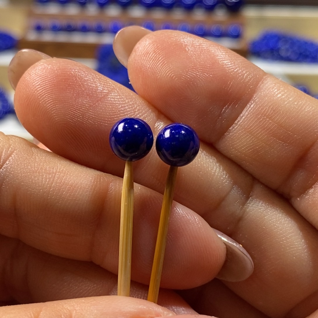 ^***^青金石未镶嵌手串7.3m