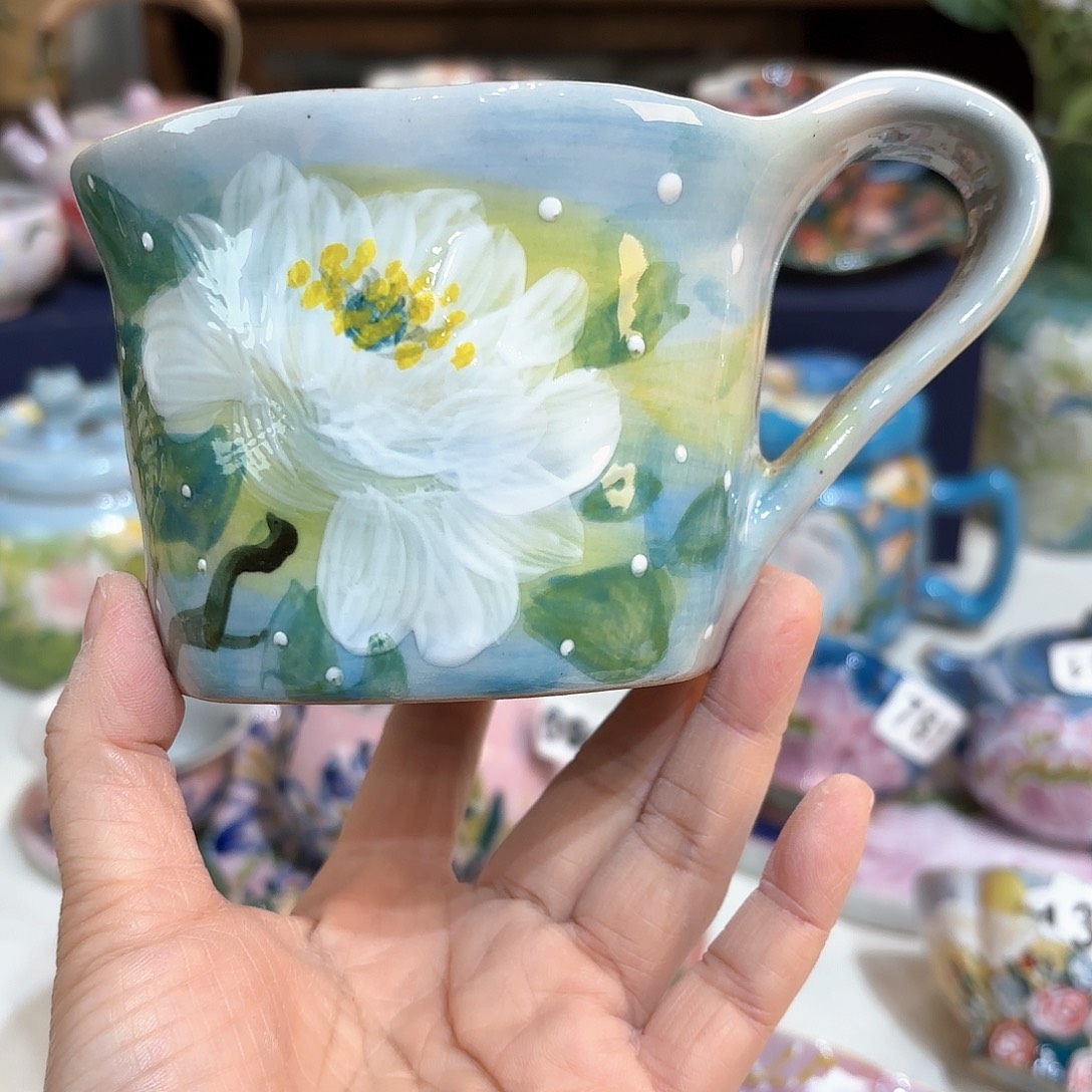 景德镇手绘高温釉下彩陶瓷茶具