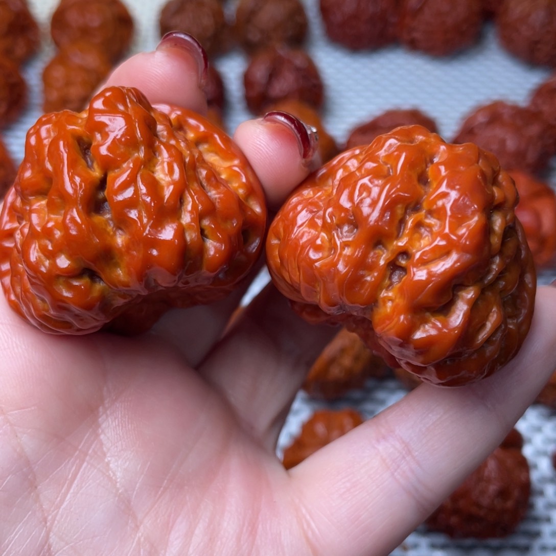 桃核吊坠文玩核桃 手把件 蛤蟆头 43