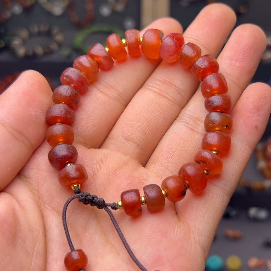 玛瑙/玉髓合金颈饰