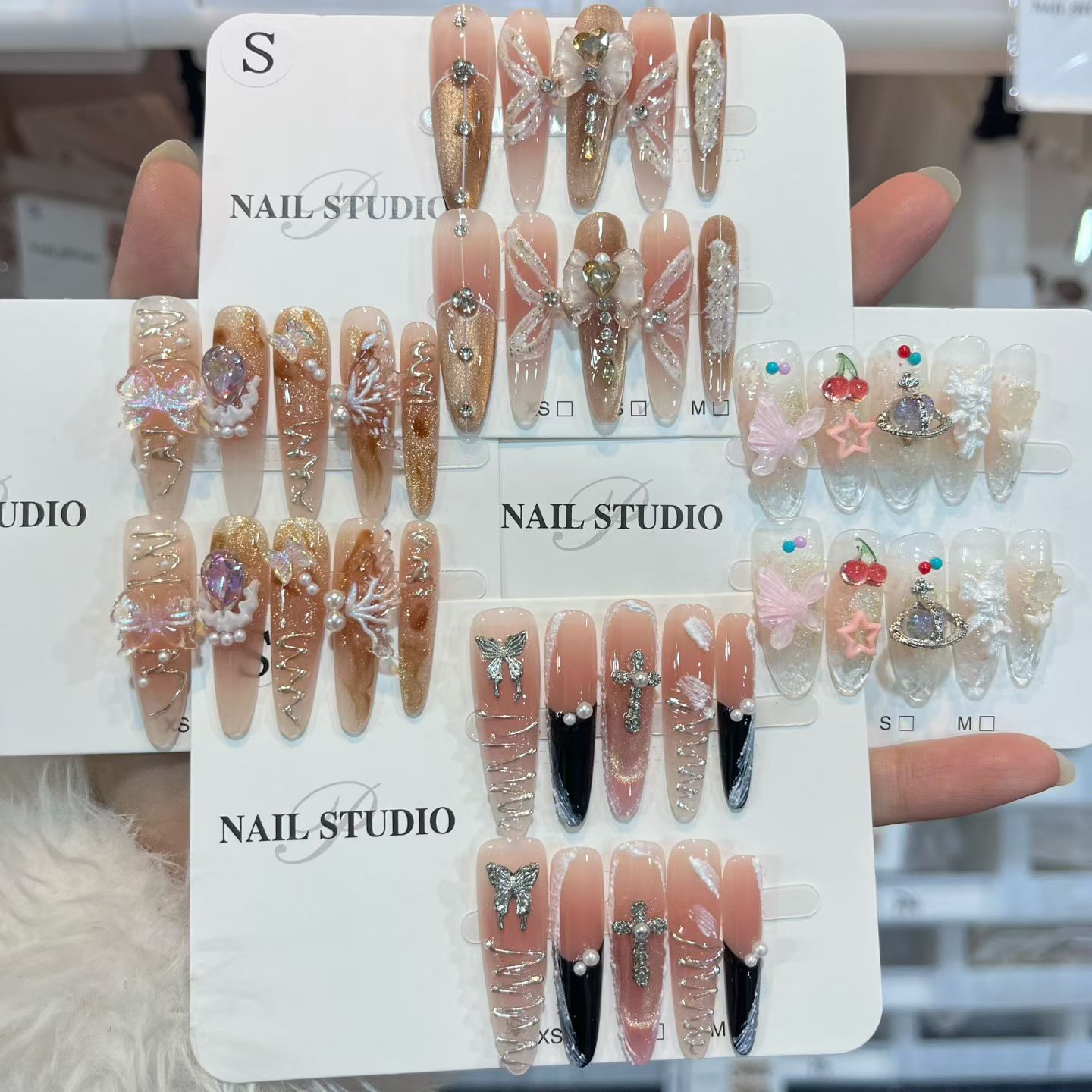 语梦穿戴甲直播选款（直播间下单备注编码），默认微瑕no退no换