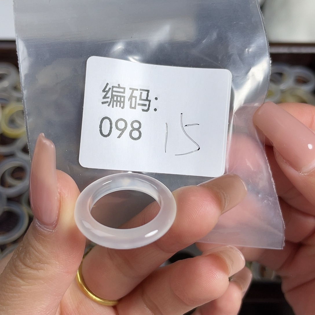 玛瑙/玉髓未镶嵌戒指098