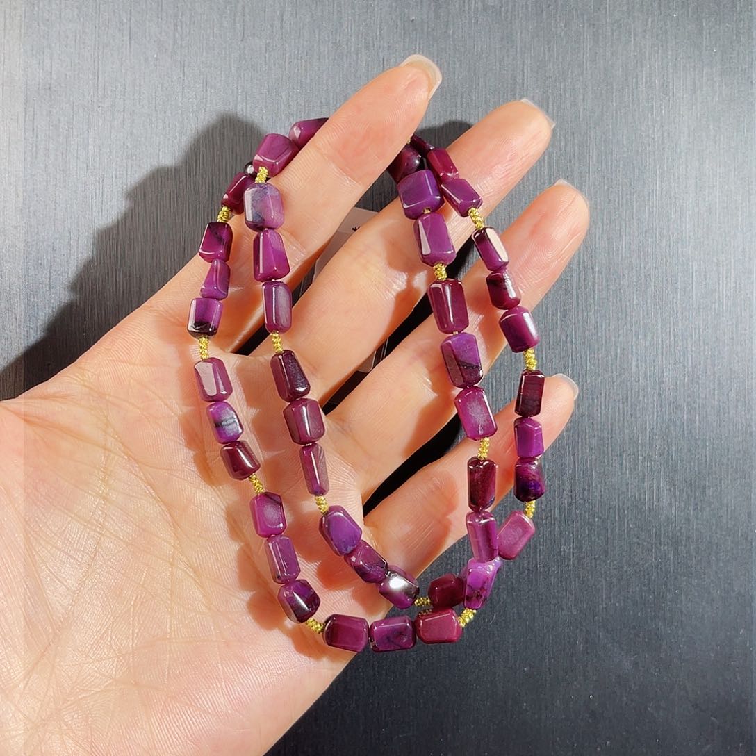 苏纪石（舒俱来）南非舒俱来老矿料项链k金未镶嵌