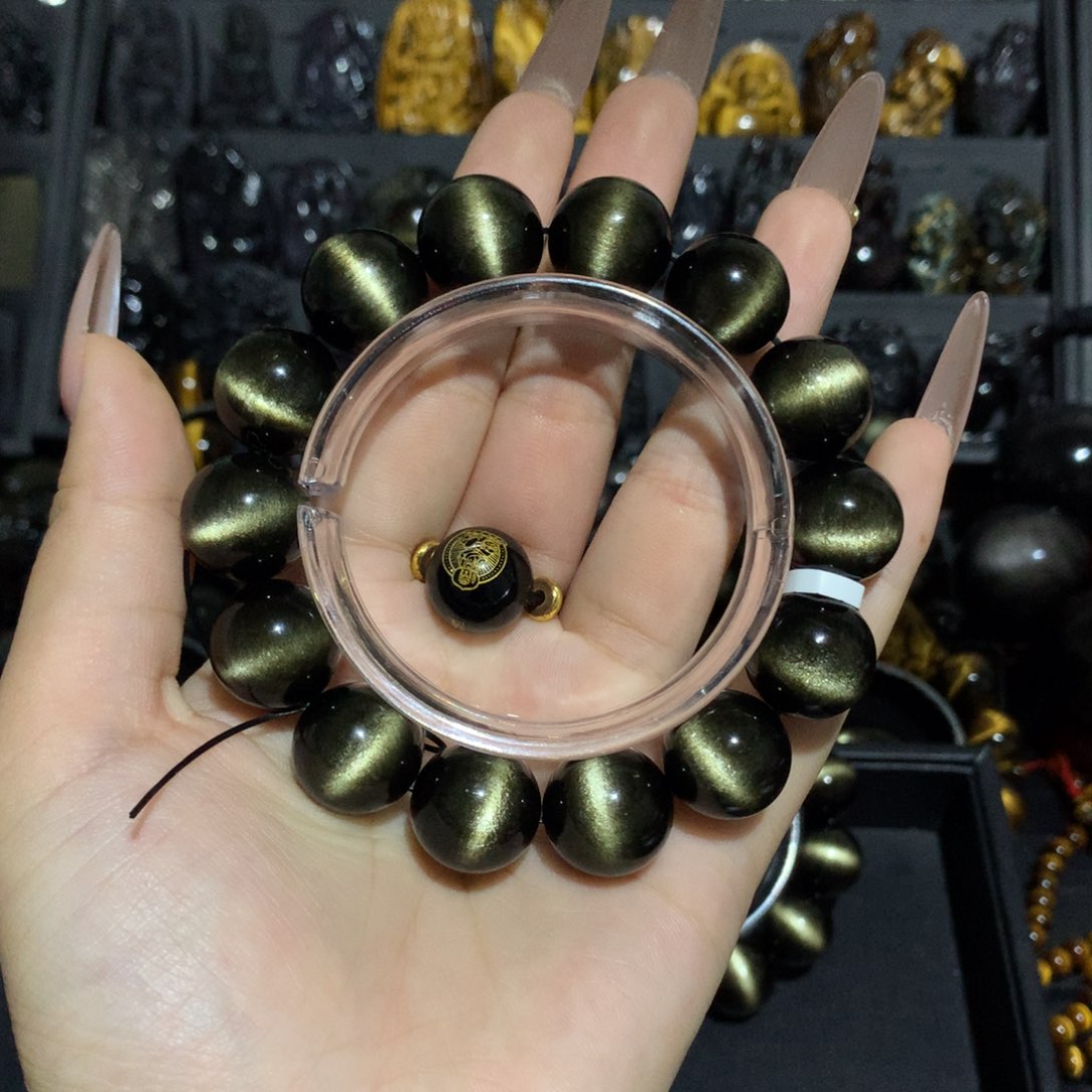 未镶嵌黑曜岩手链追***葵