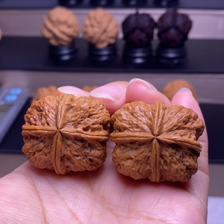 把件文玩核桃磐石四楞4