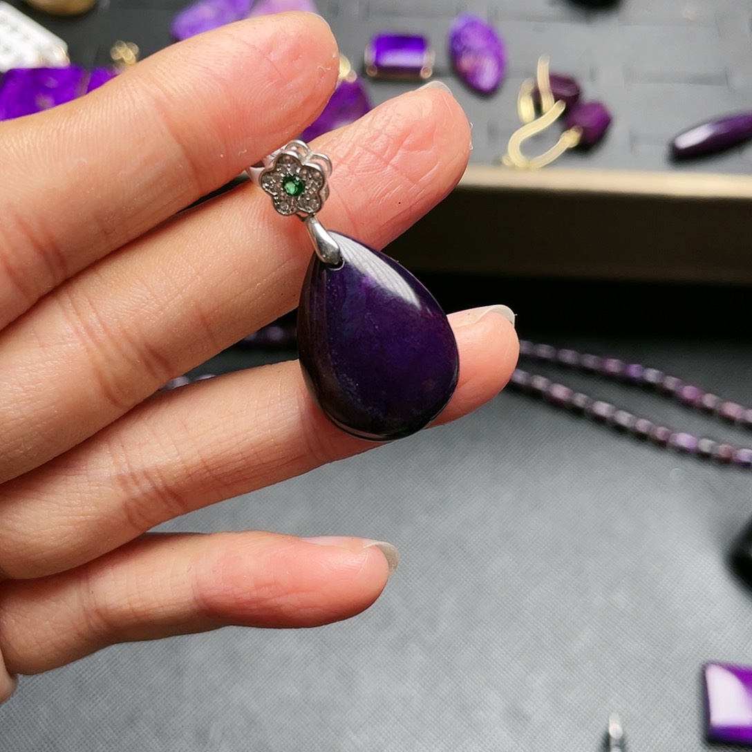 苏纪石（舒俱来）吊坠银S925镶嵌