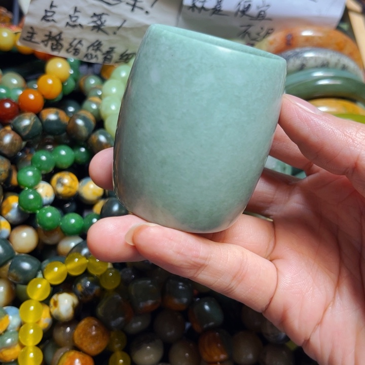 蛇纹石玉手链合金