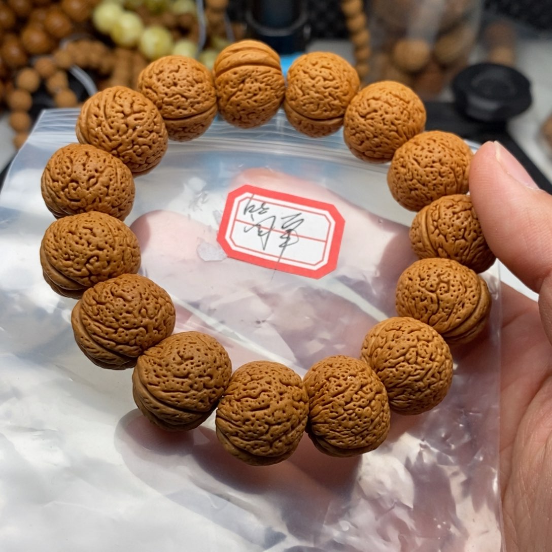 文玩核桃手串简*+桃核手串20