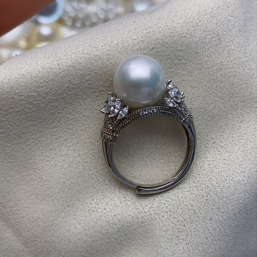 【闪购商品】淡水珍珠戒指银S925镶嵌