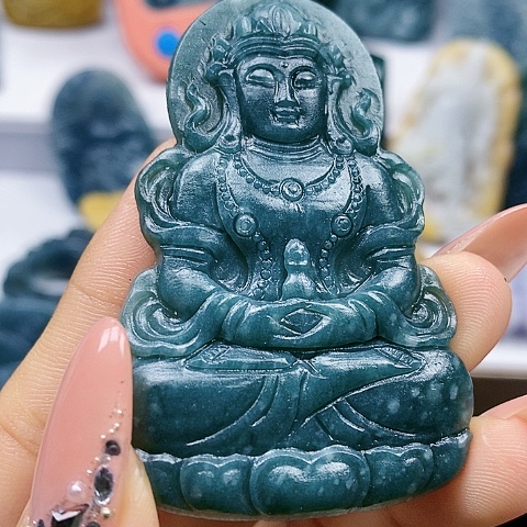 定制翡翠未镶嵌观音