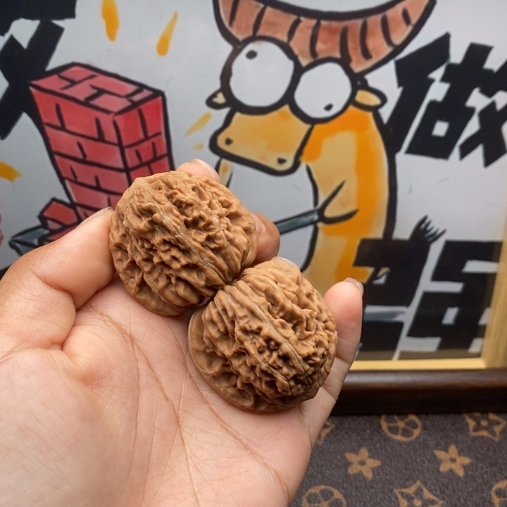 文玩核桃吊坠四座楼