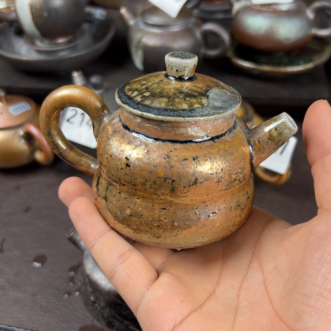 杯白*水柴烧茶器主人壶