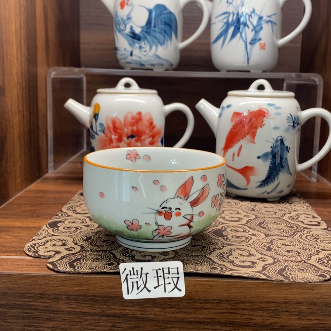 釉下彩手工绘制手工绘制