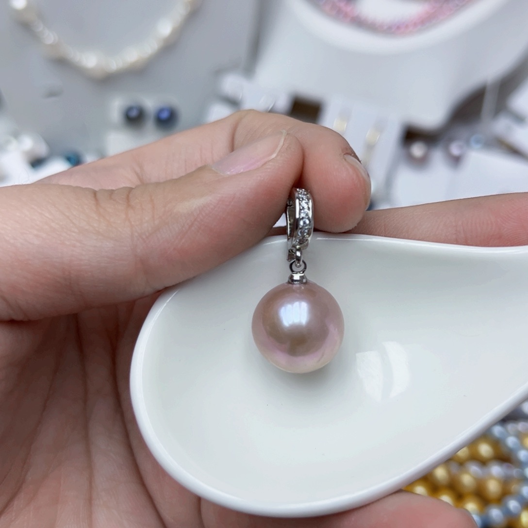 淡水珍珠颈饰银S925镶嵌