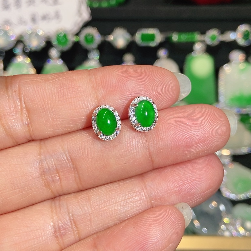 【闪购商品】未镶嵌翡翠耳饰天然翡翠