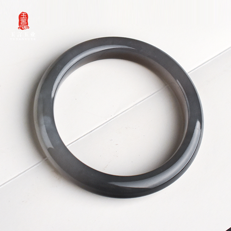 新疆和田玉烟紫手镯