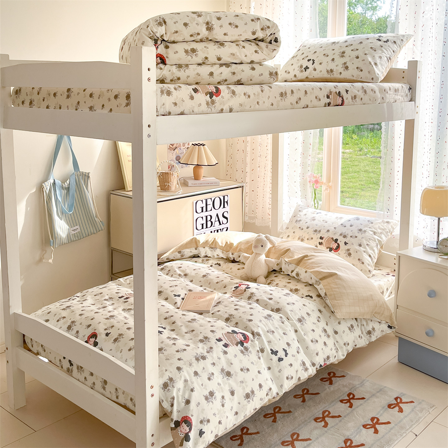 2025新款学生宿舍全棉三件套细腻柔软单人宿舍被套床单枕套可机洗