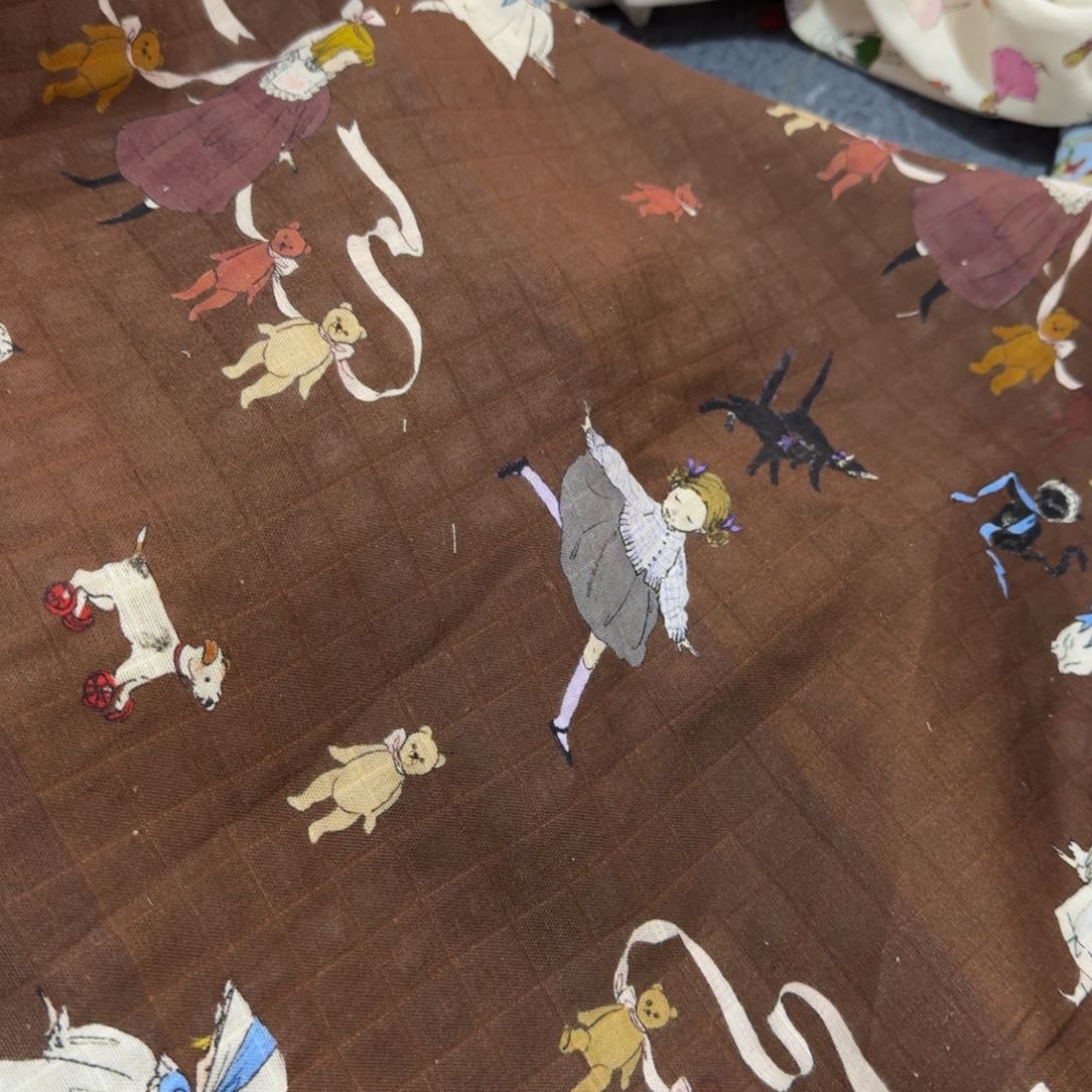 棉柔软纯棉格纹双层纱1米价X1.67米宽E