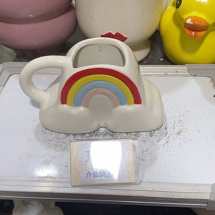 紫砂花盆多肉植物盆瑕疵有孔