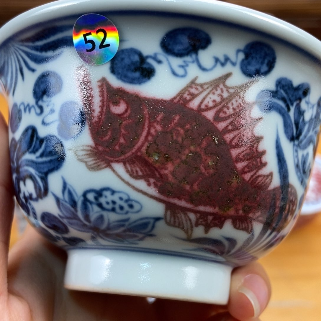 手绘现代茶具非古董