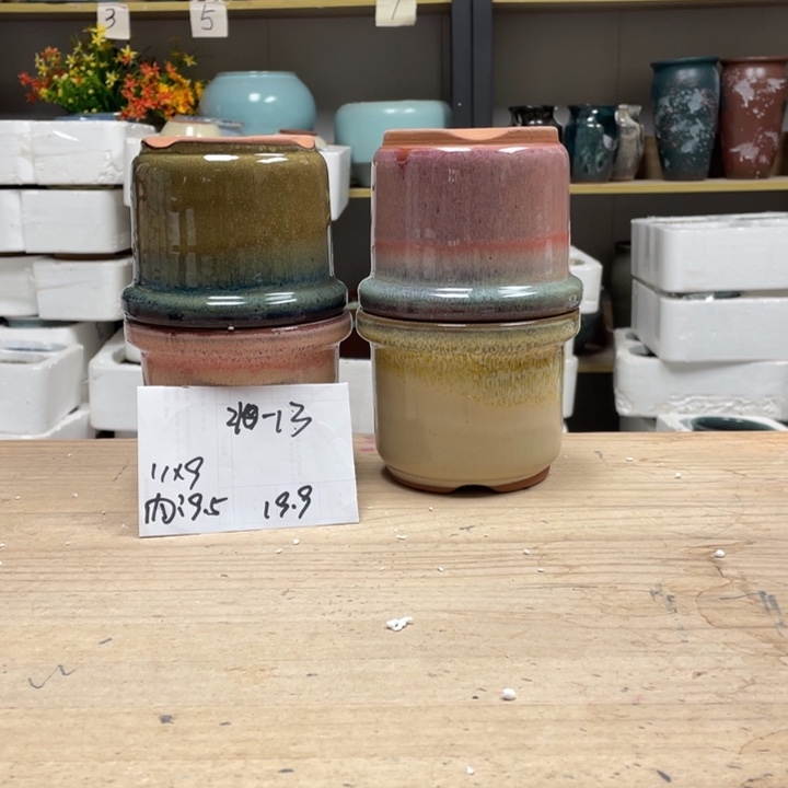 紫砂花盆多肉花盆微瑕13