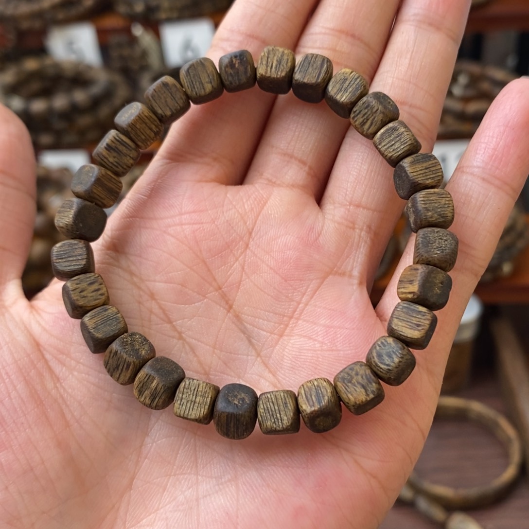 沉香沉香碎屑0.6方糖珠沉水浮单圈多样性发一