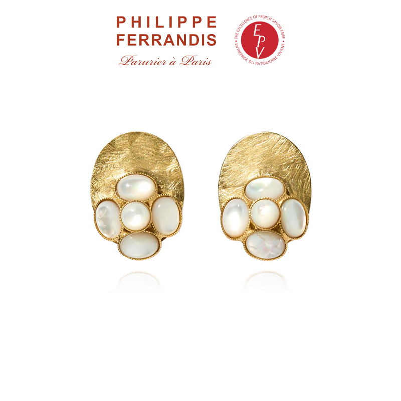 铜合金项链 【法国进口】菲昂迪斯拜占庭之花系列耳环精致时尚新年