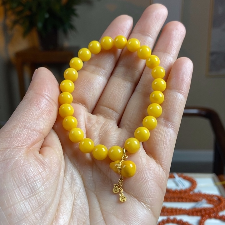 琥珀手链未镶嵌蜜蜡手串7