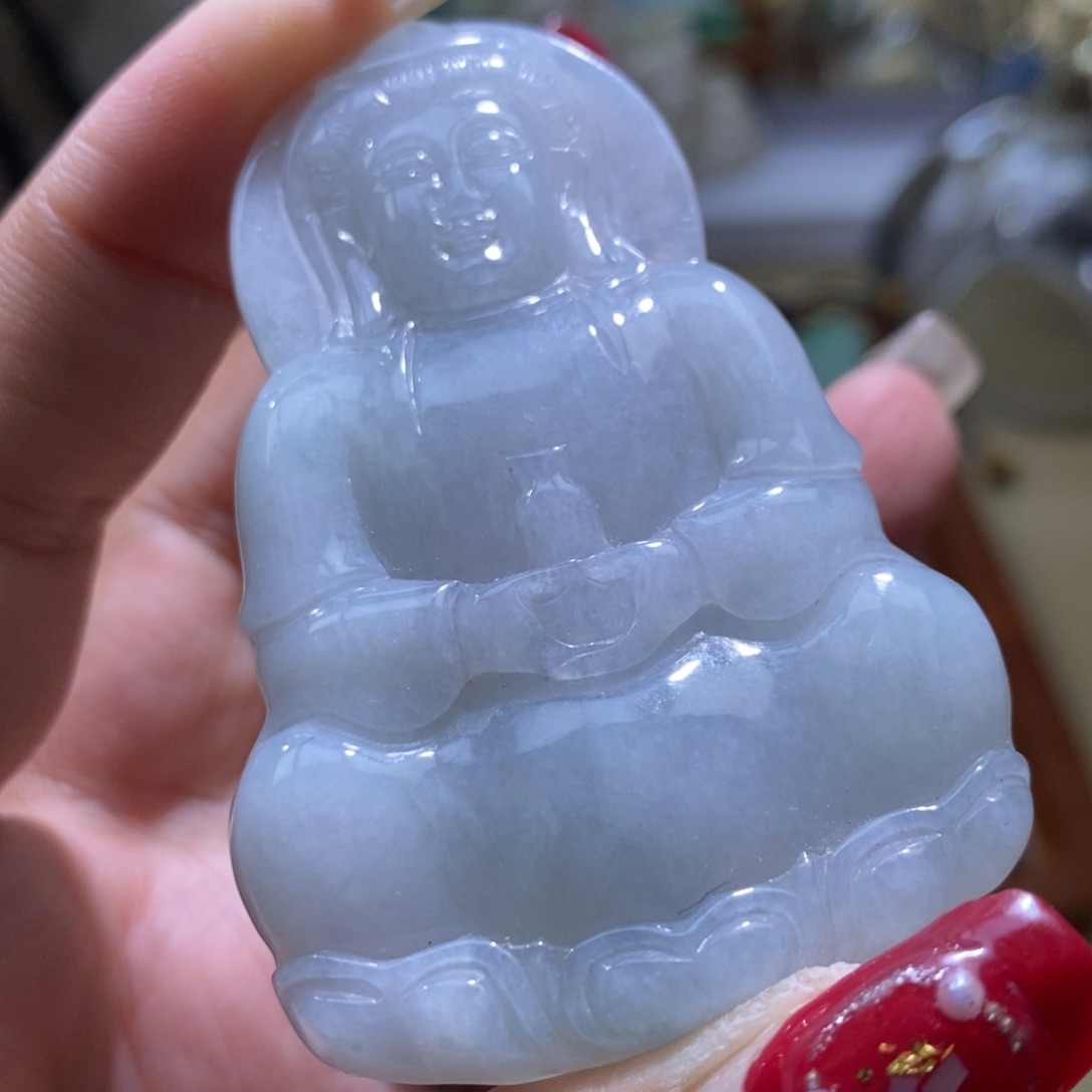 【闪购商品】翡翠颈饰未镶嵌观音