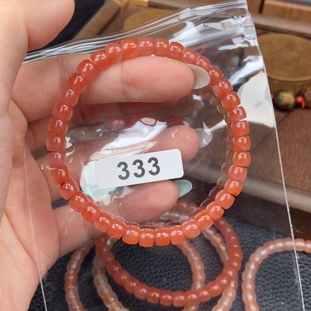 南红玛瑙未镶嵌手链卡6.2