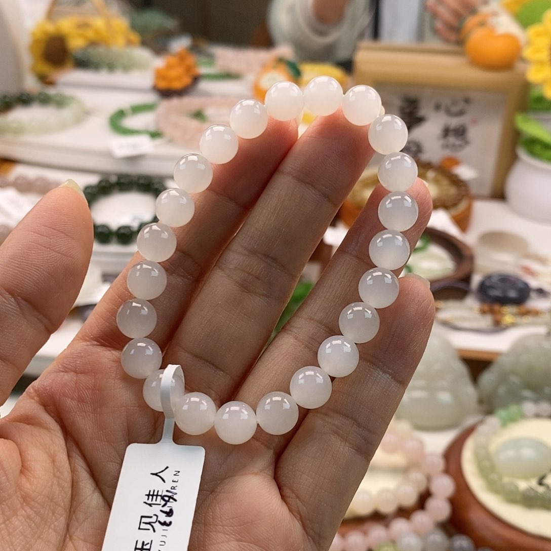 和田玉手串未镶嵌