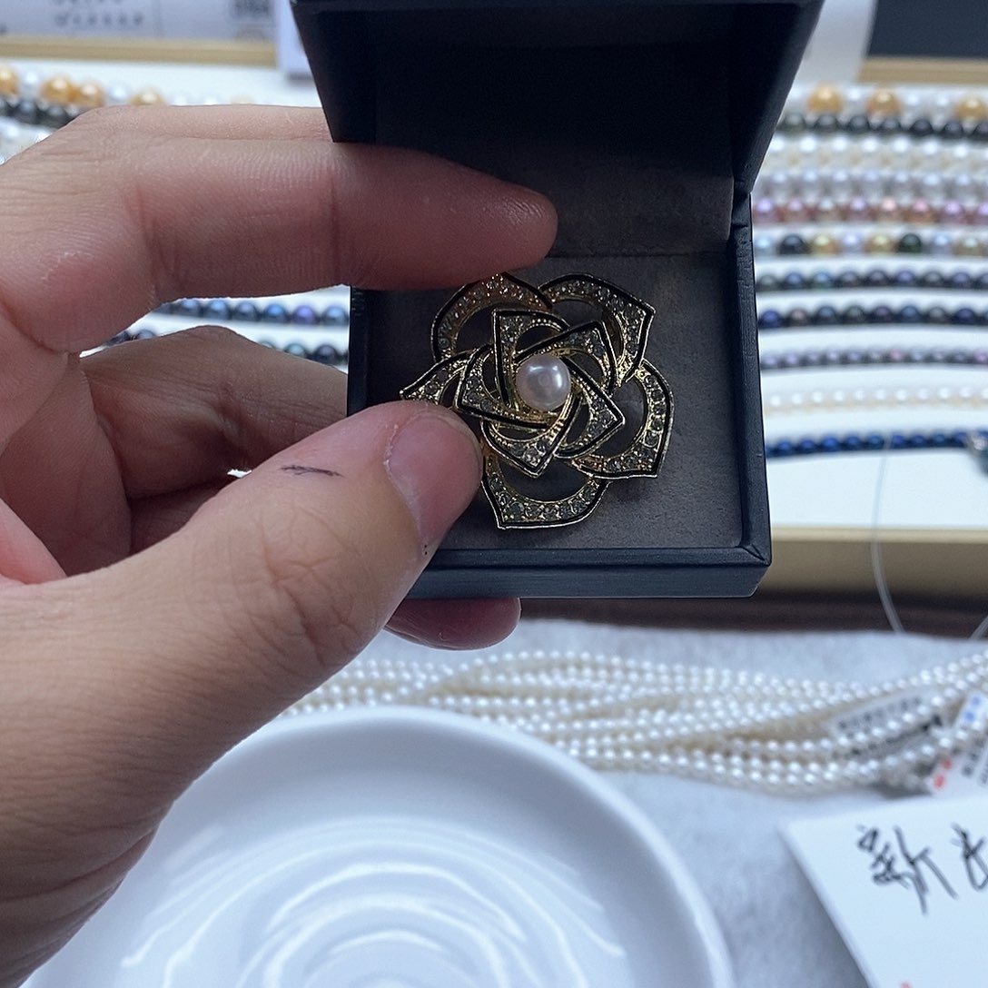 海水珍珠颈饰银S925镶嵌