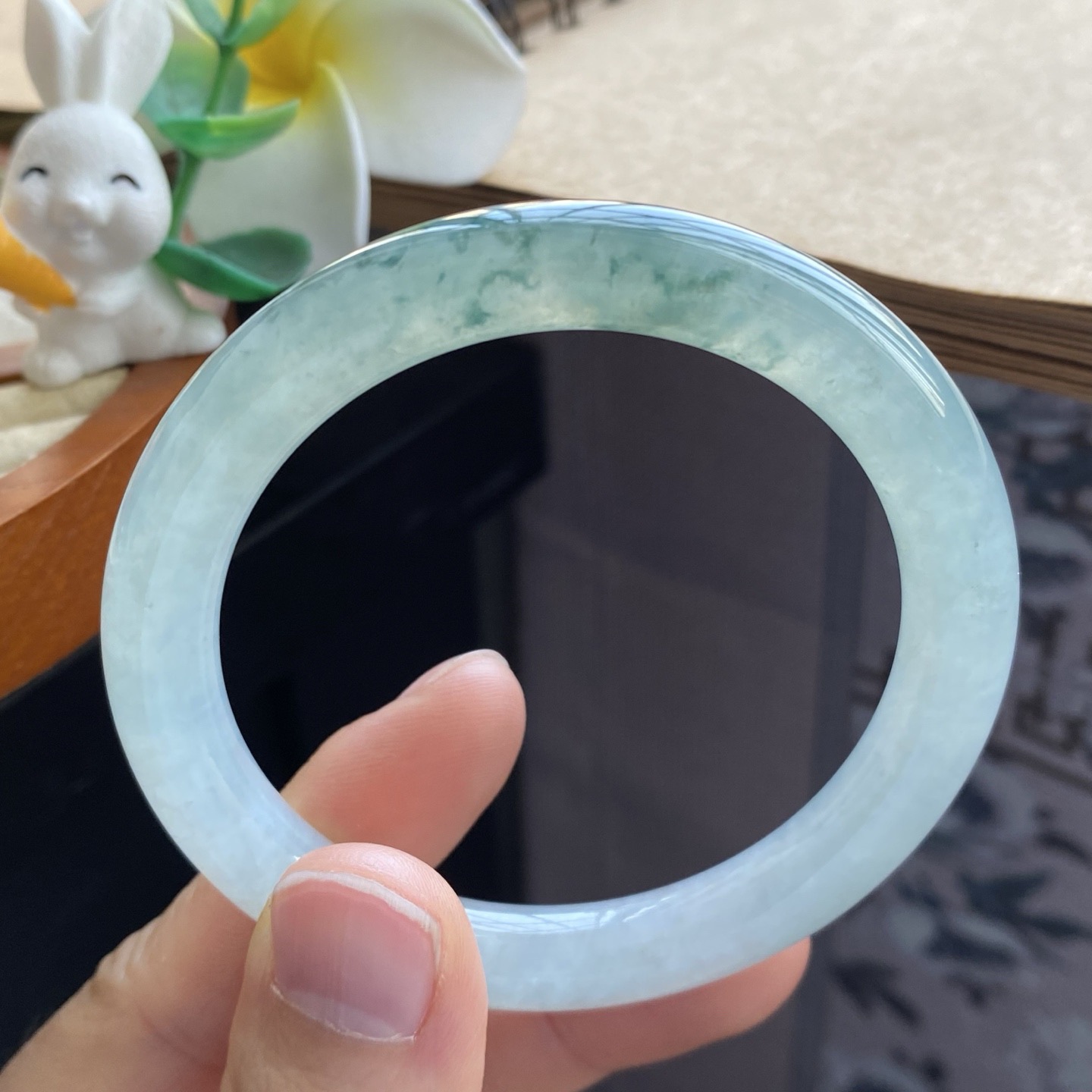 03.06批1513号53.3-8.9-8.7！圆条！冰飘花果冻镯天然翡翠