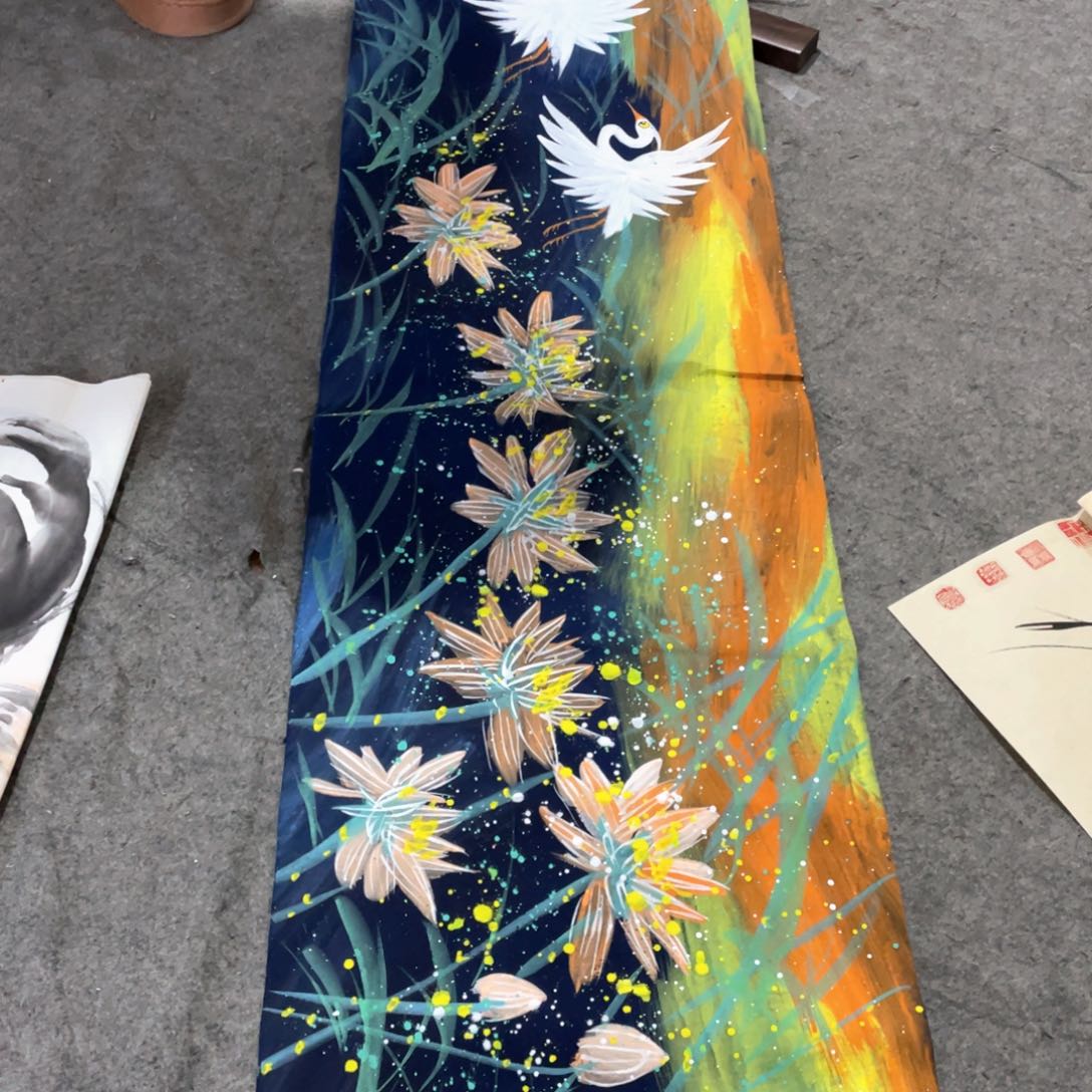 国画国画作品画心一张