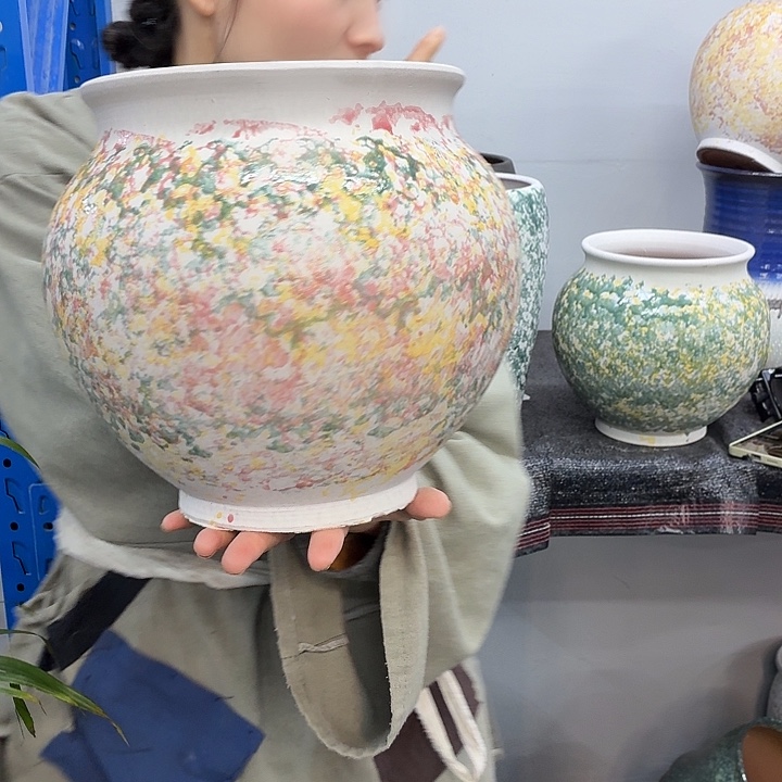 20×25 -粗陶花盆有孔-买买买