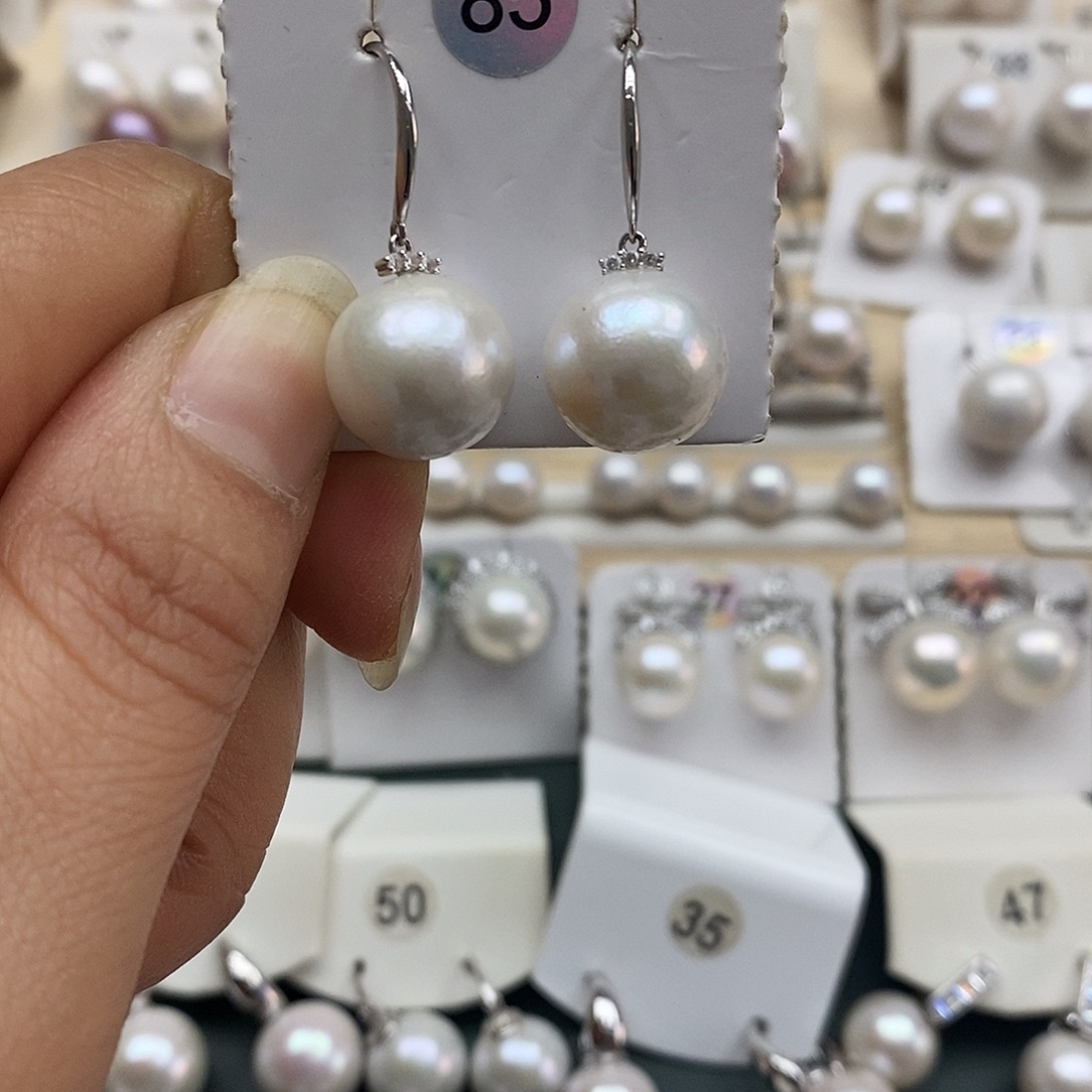 淡水珍珠颈饰银S925镶嵌