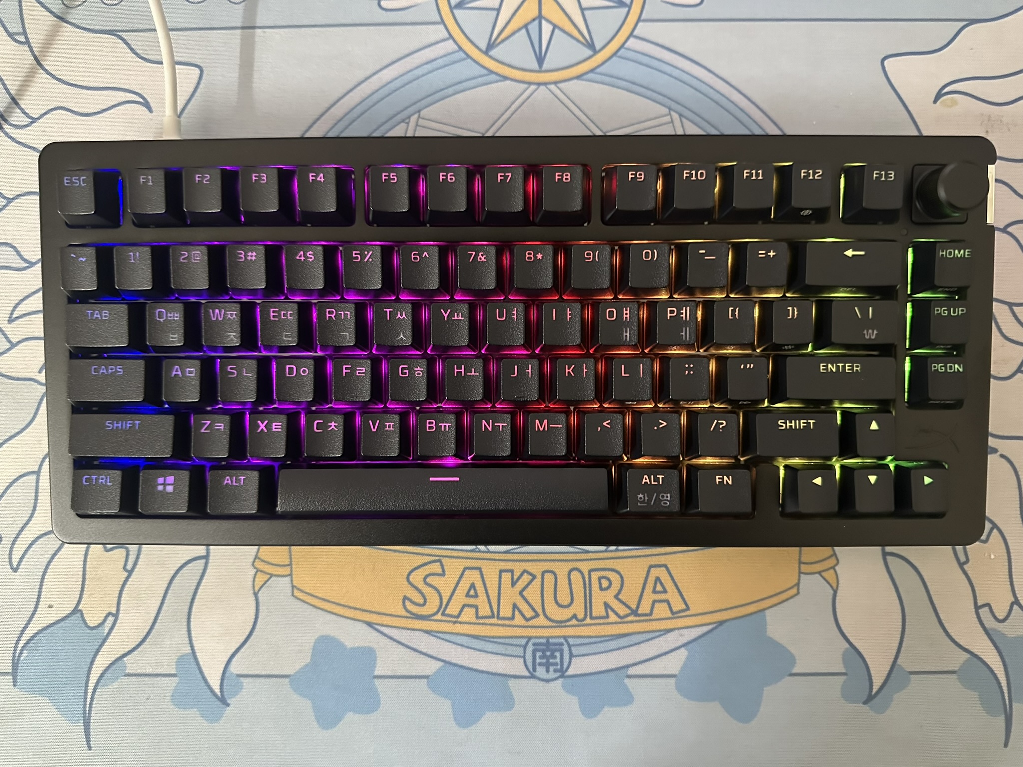 99新 HYPERX/极度未知 先锋机械键盘RGB职业电竞游戏Gasket热插拔