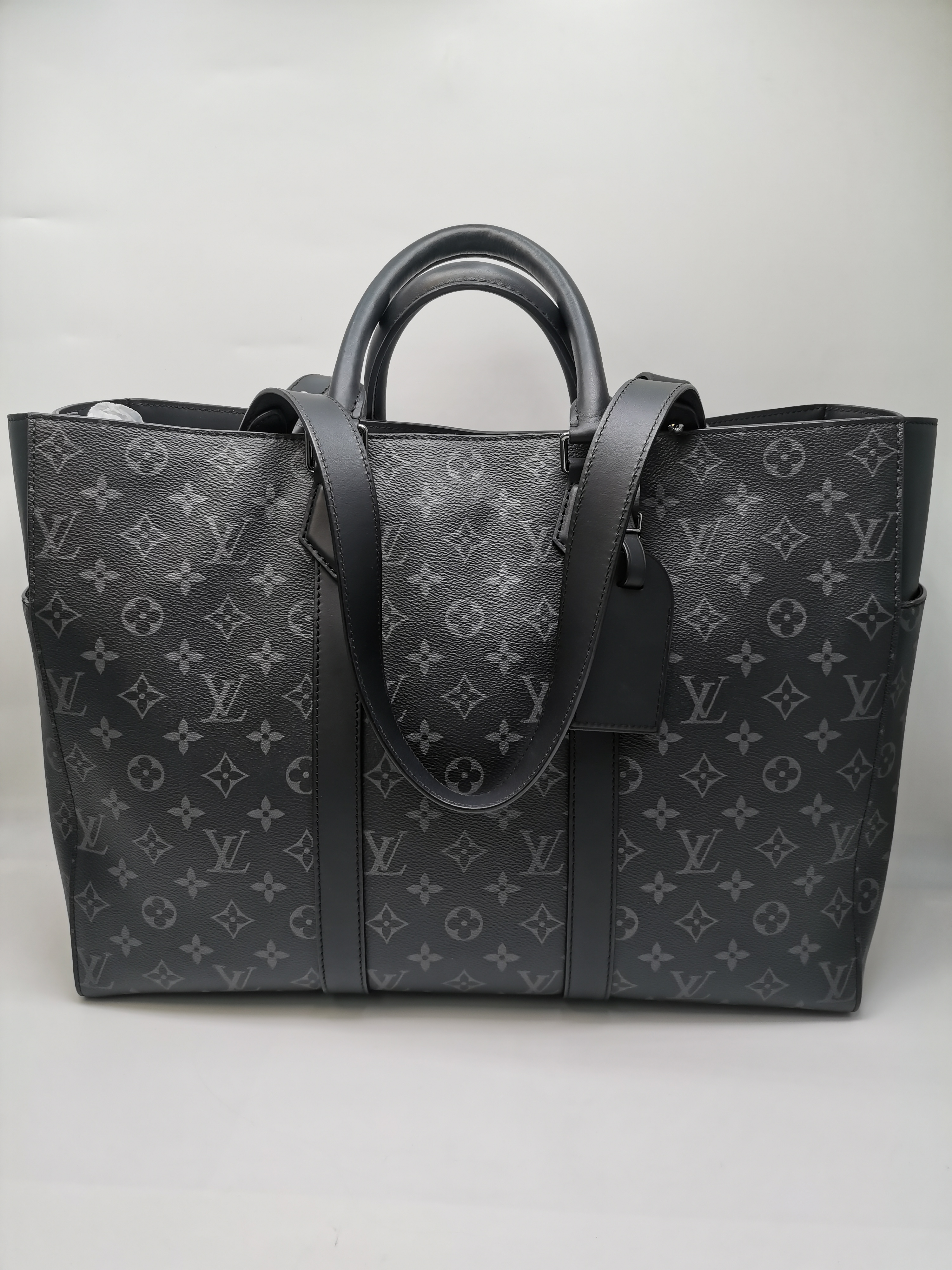 99新 LouisVuitton/路易威登 80187 LV黑老花手提托特包
