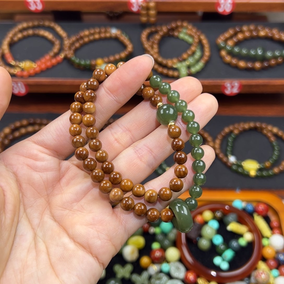 库克手串精品库克双圈➕顶珠0.6