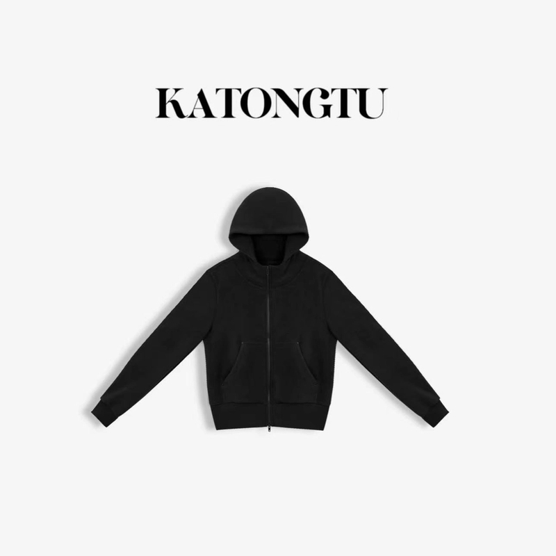 KATONGTU 【恋人物语】双面摇粒绒轻薄锁温弹力连帽卫衣SF139YN