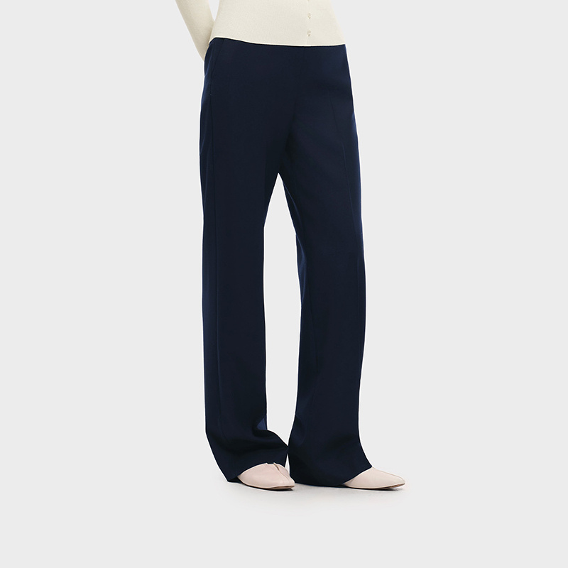 【马踏春风】LANCY/朗姿2026春季新款通勤直筒羊毛西装裤子女LNHA98