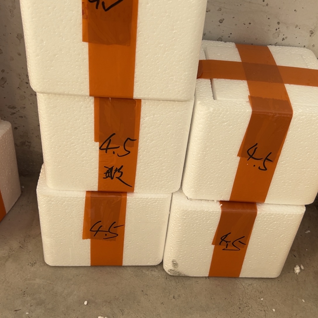 陶摆件高温陶瓷釉下彩微瑕！5个