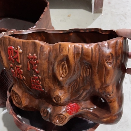 多肉绿植陶瓷花盆，有孔