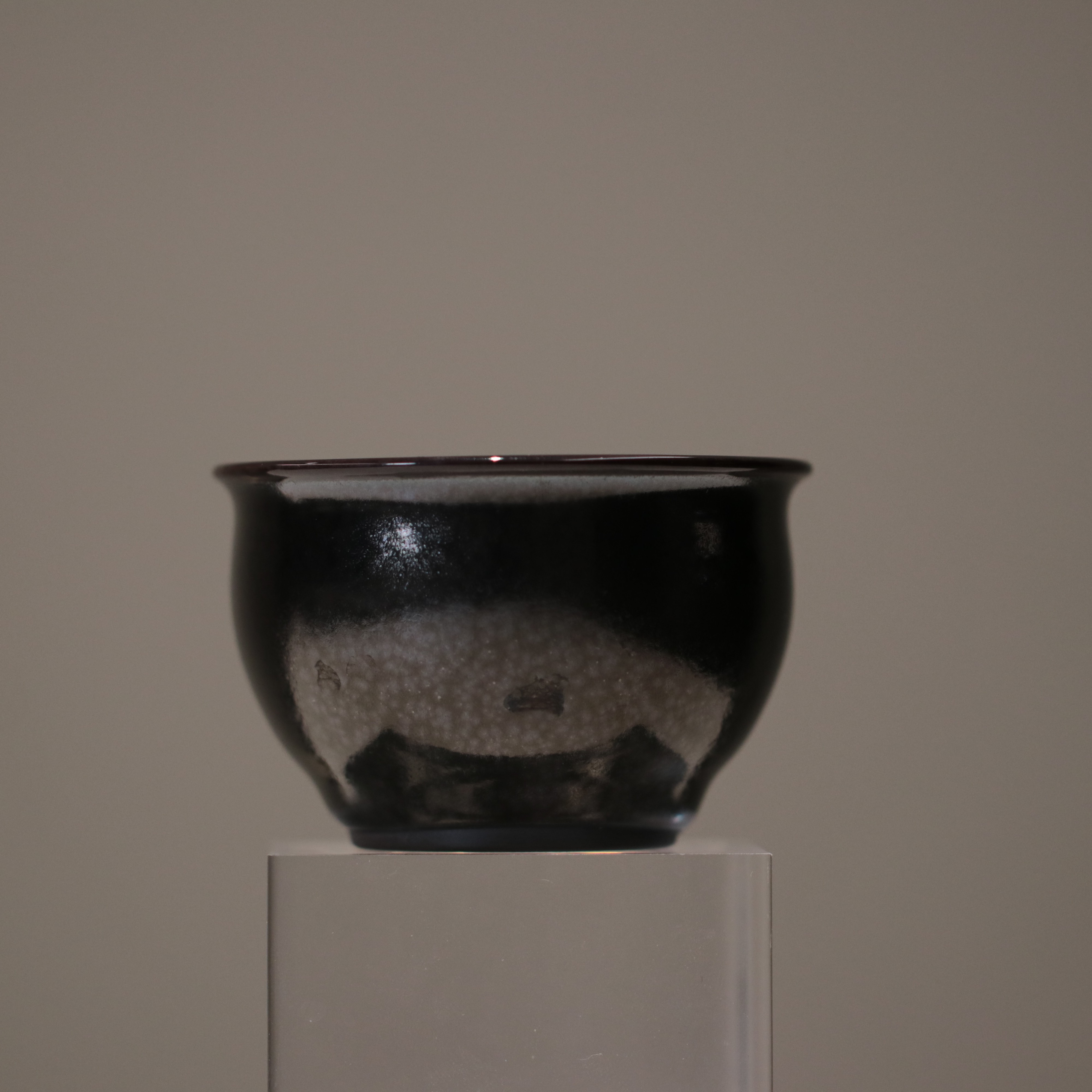 张建柴烧品宋系列天目黑炉式盏