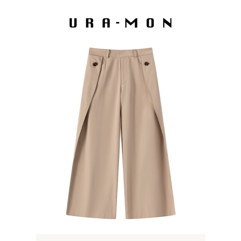 URA-MON ｜解构叠褶长裤