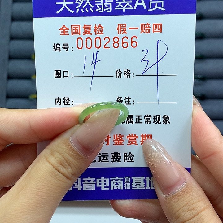 翡翠戒指未镶嵌     2866