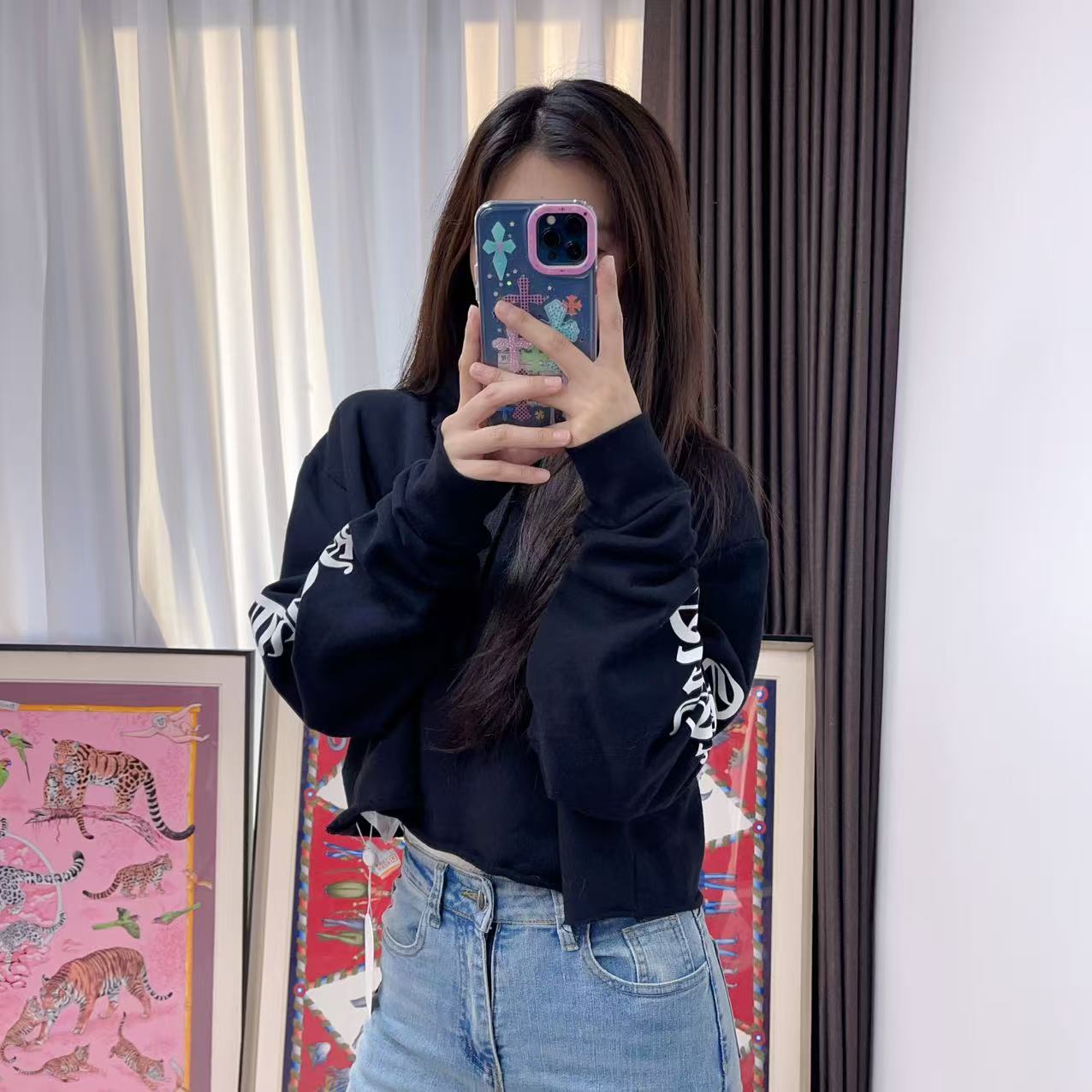 95新 Chrome Hearts/克罗心 麦殿/卫衣170码黑色/251023WYY8XA2